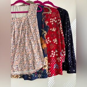 Bundle of 4 printed tops- large